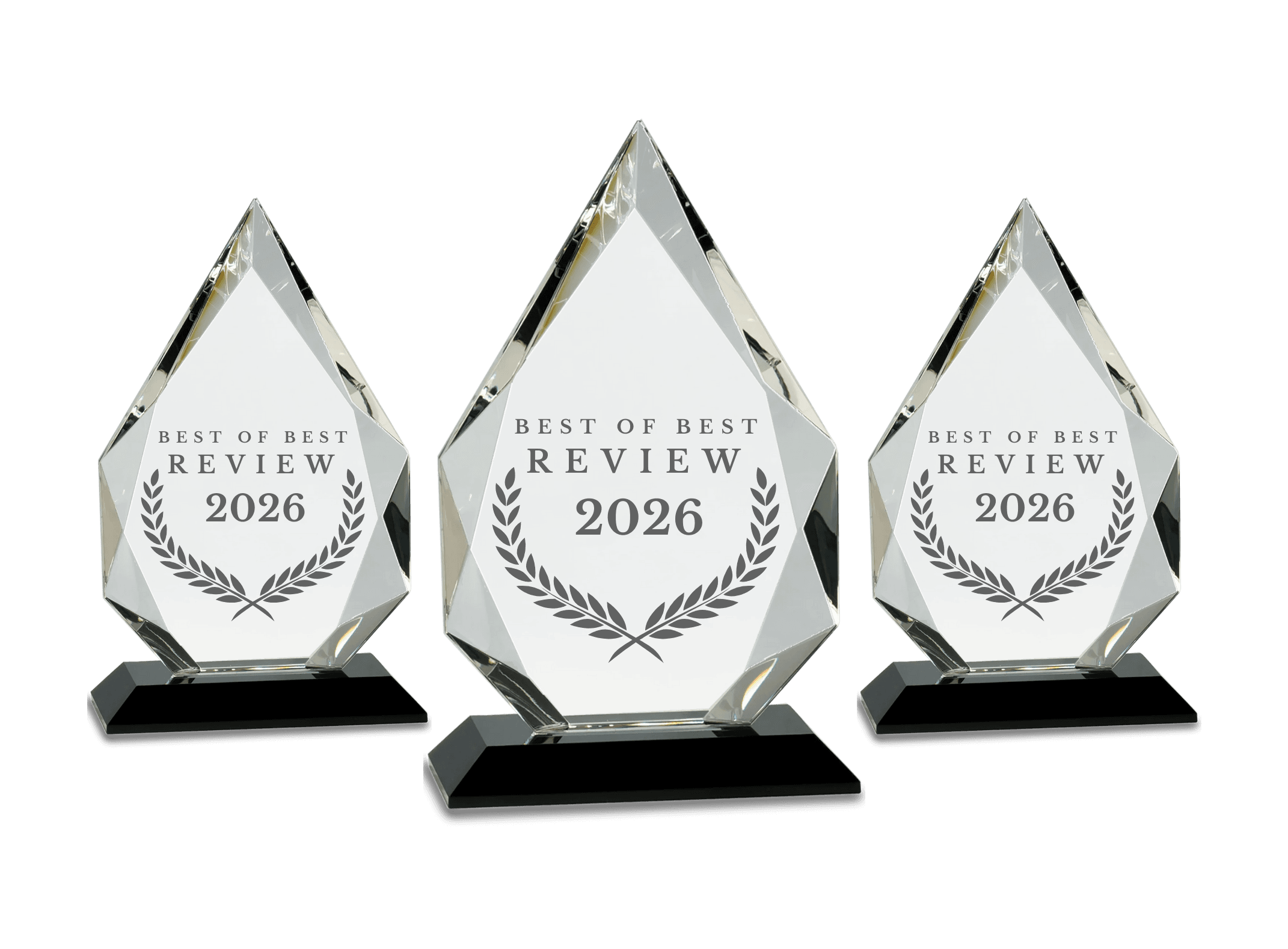 Best of Best Review 2026 crystal award